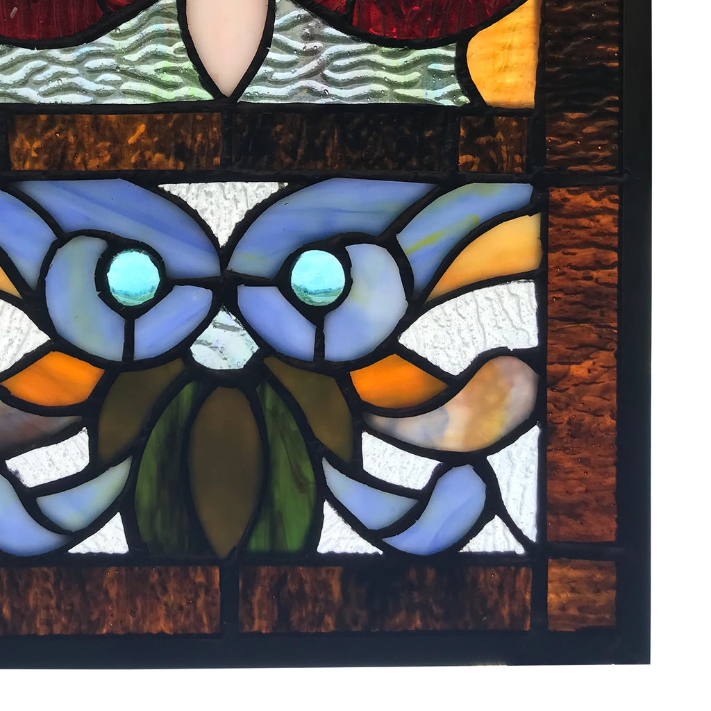 36 in. Stained Glass Window Panel X3216
