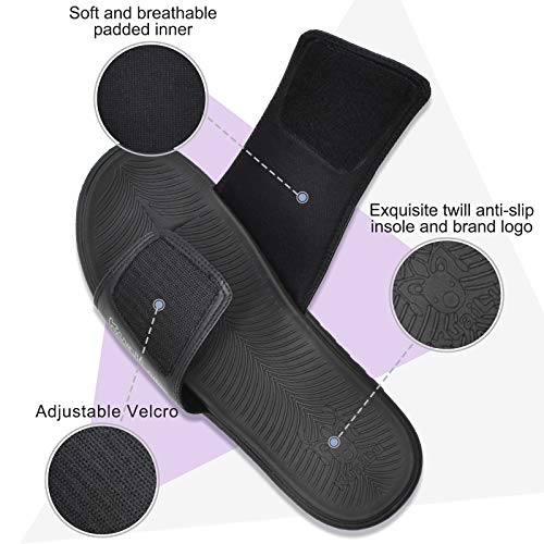 Mens Slides Sport Sandals with Arch Support Open Toe Size 7-15 C982