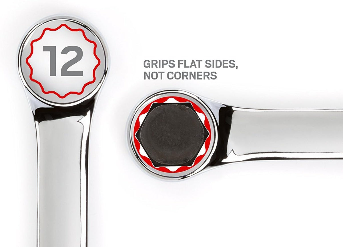 12-Point Combination Wrench Set - 15-Piece (5/16" - 1-1/4") with Roll-up Storage Pouch F28530