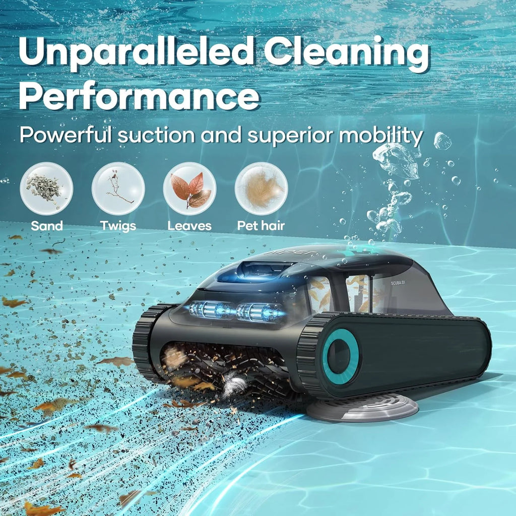 Robotic Pool Vacuum Cleaner with Wall Cleaning X141