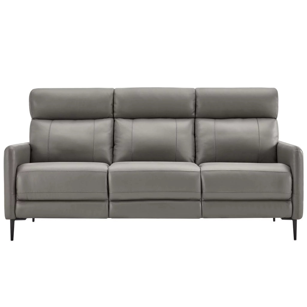 Grey Leather Sofa G2425