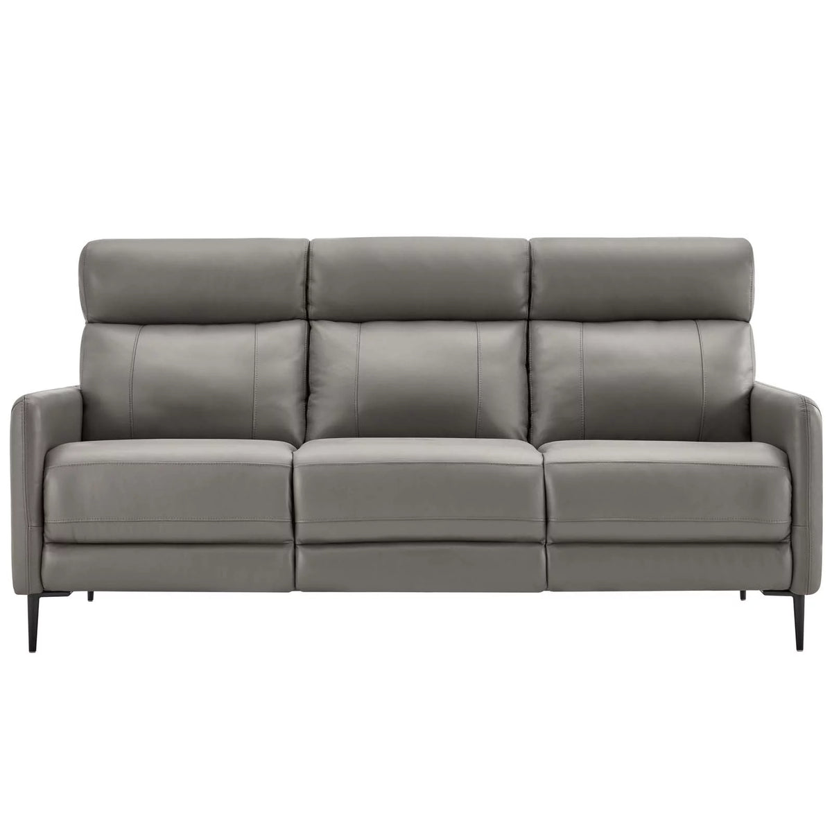 Grey Leather Sofa G2425