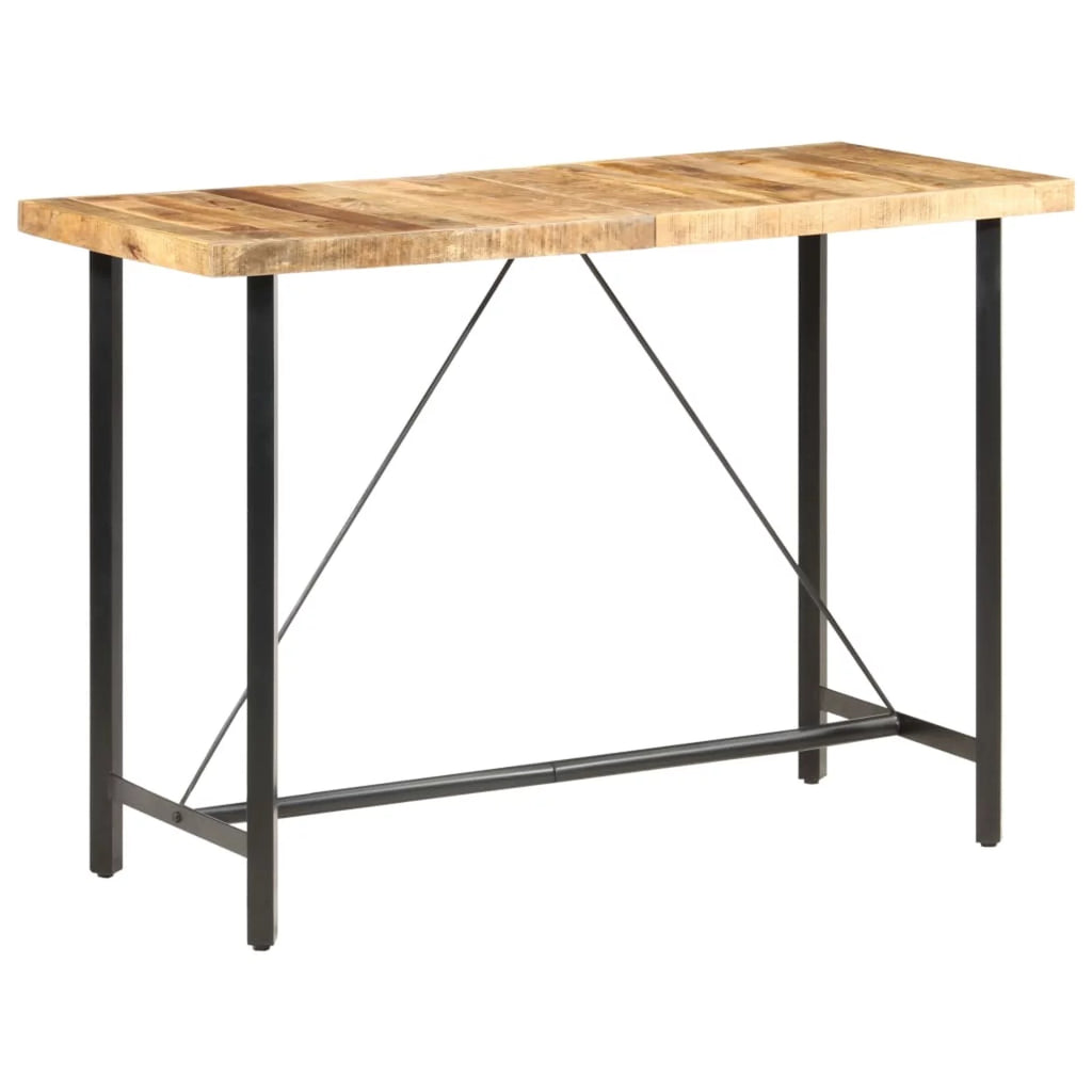 Rough Mango Wood Counter Height Bar Table B346