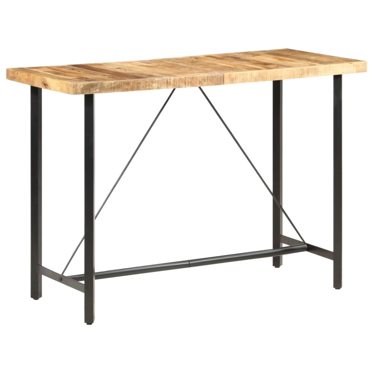Rough Mango Wood Counter Height Bar Table B346