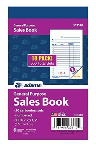 2-Part Carbonless Sales Book K501