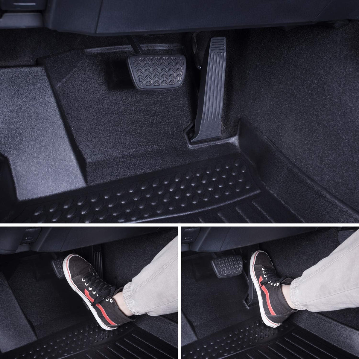 Black Front Rear Car Mats for Nissan Rogue Sport 2017-2021 R9926