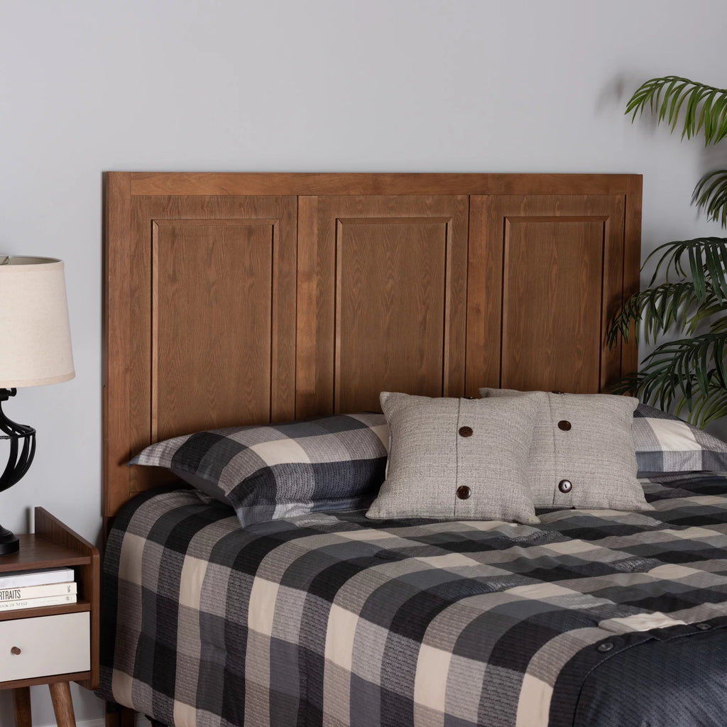 Ash Walnut Finished Wood Queen Size Headboard H103644