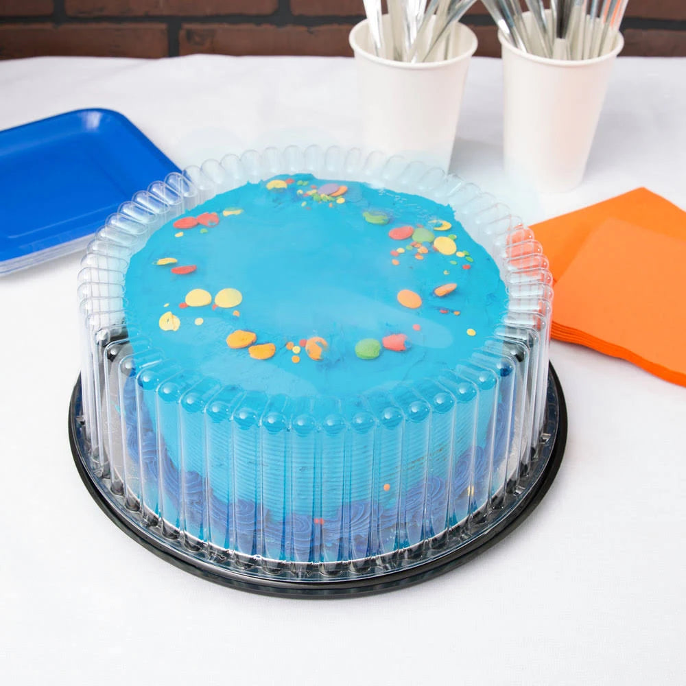 9x22 1-2 Layer Cake Display Container with Clear Dome Lid - 80/Case A1634