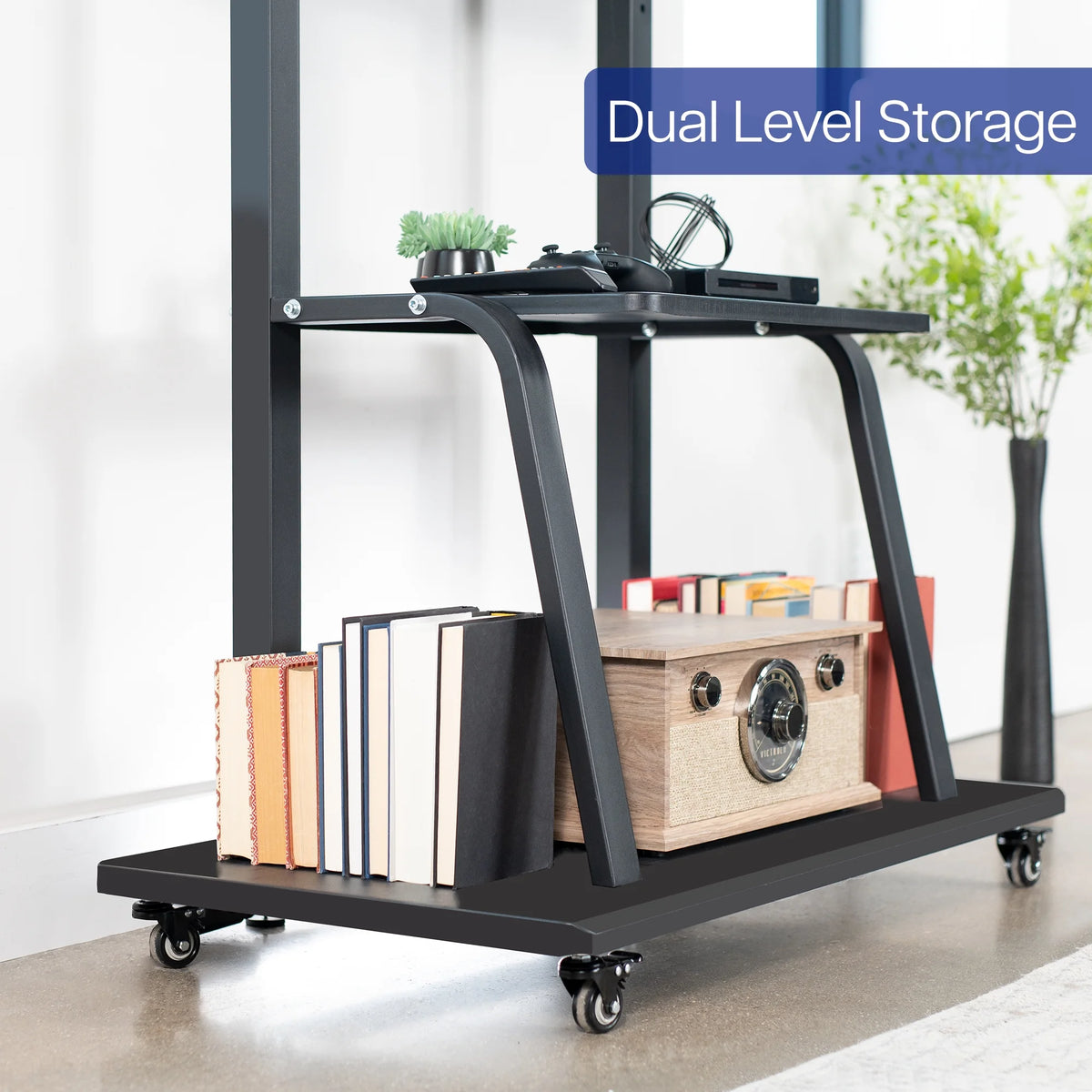 Heavy Duty Steel Mobile TV Cart for 42" to 100" Screens O2529