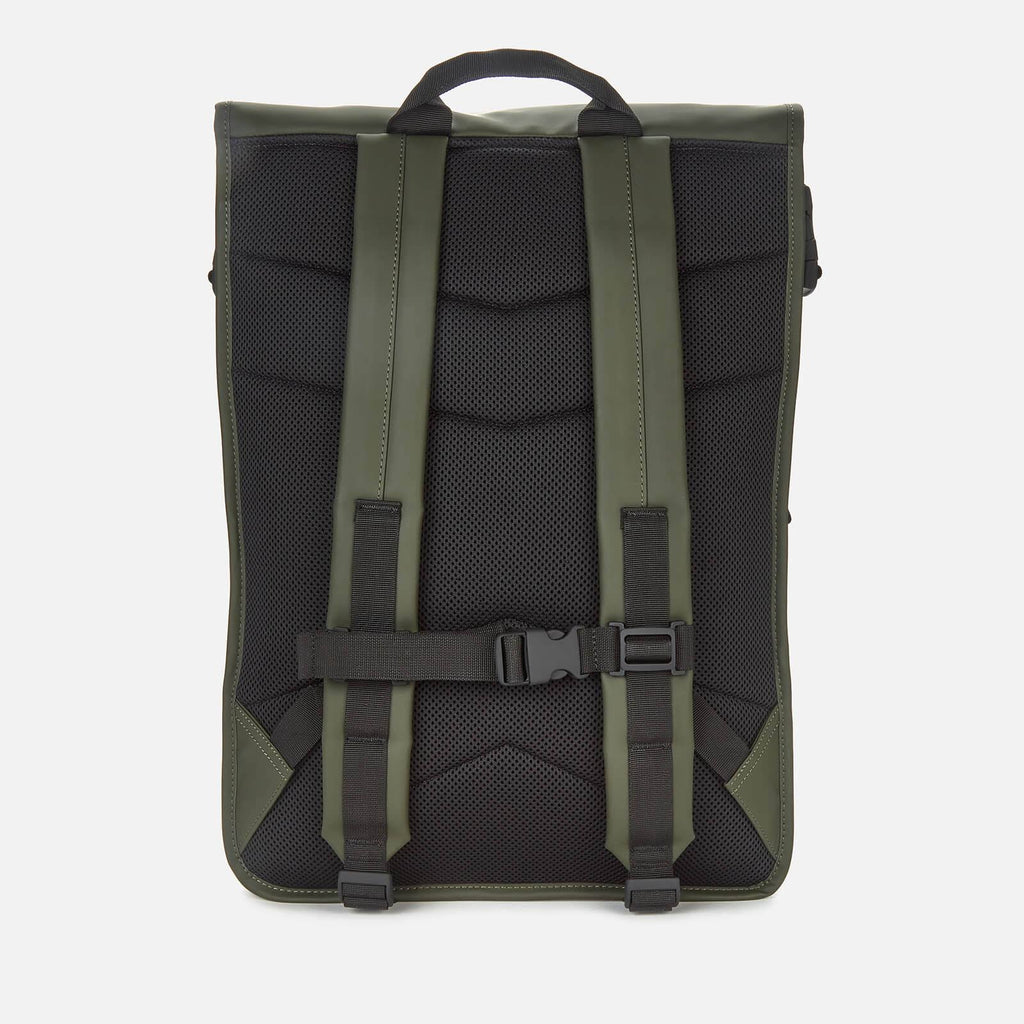 Green Buckle Rolltop Rucksack I807