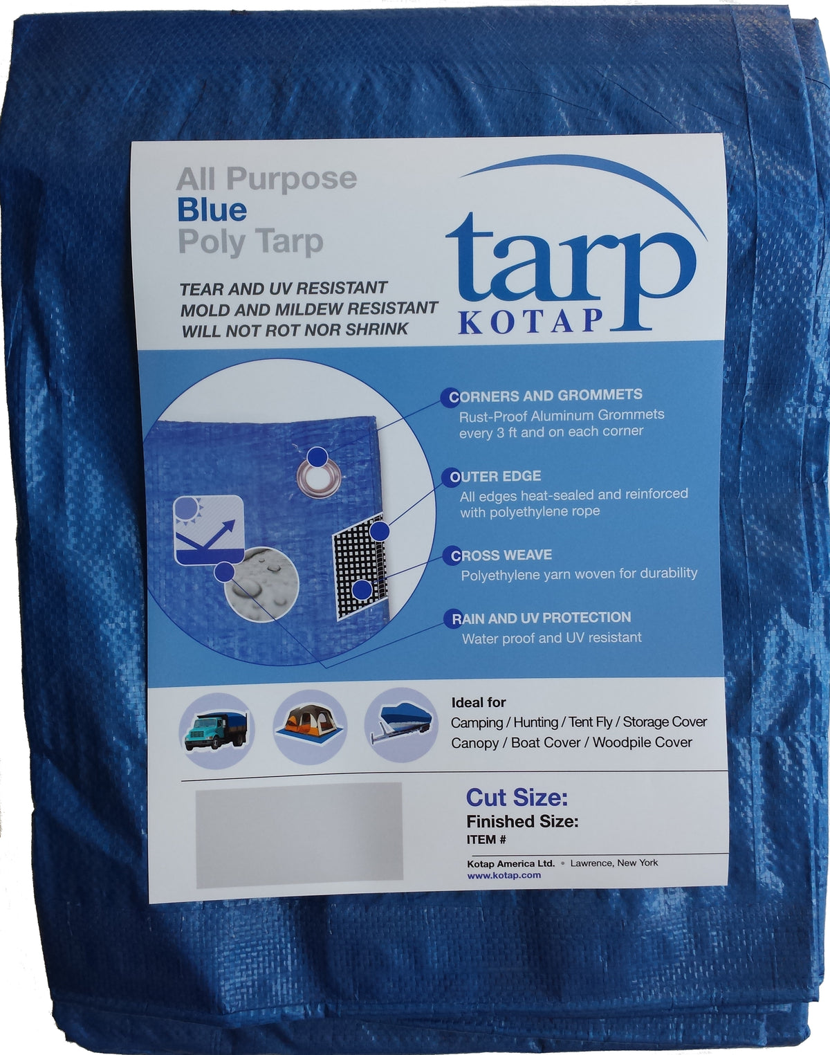 Blue Poly Tarp J239996