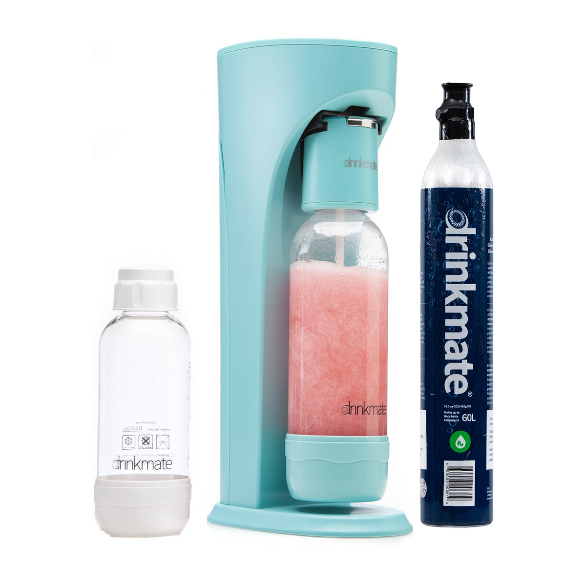 Sparkling Water and Soda Maker with 60L CO2 Cylinder, Two Carbonation Bottles, and Fizz Infuser I328441