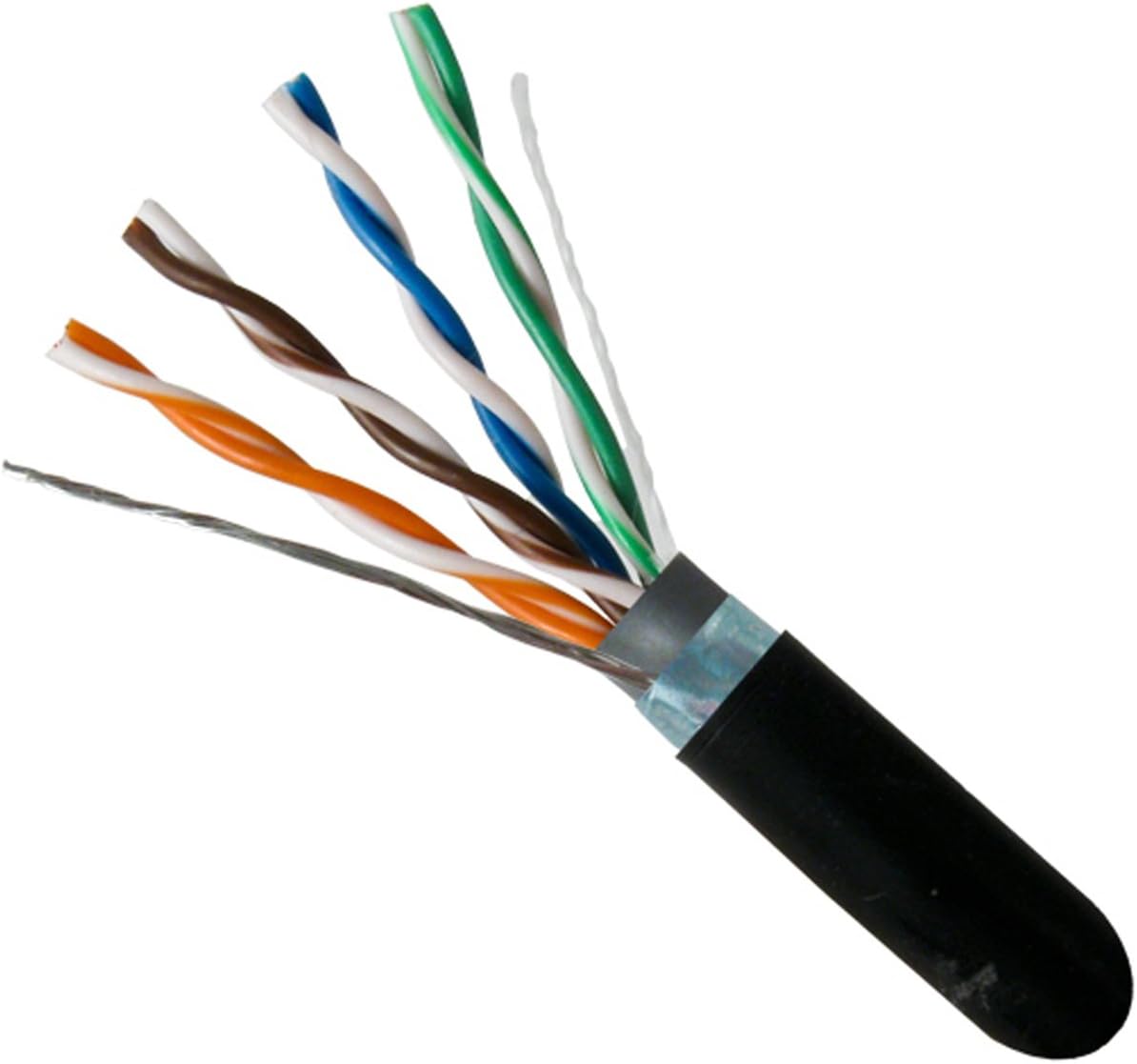 1000ft Black Shielded Bulk Ethernet Cable R49150
