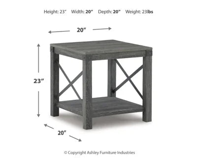 End Table Grayish Brown Q4946