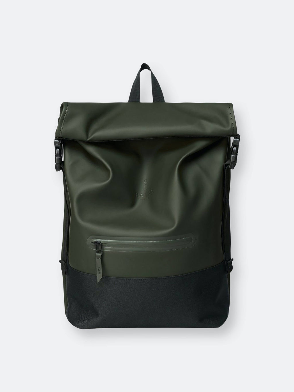 Green Buckle Rolltop Rucksack I807