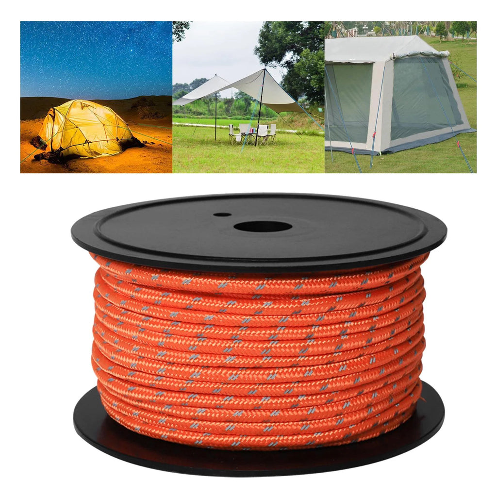 Orange Reflective Tent Rope Guylines H7330