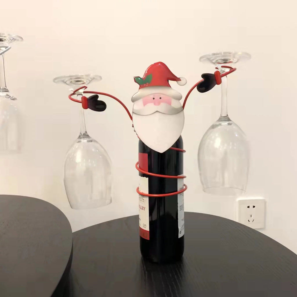Holiday Wine Bottle and Glass Holder G286927