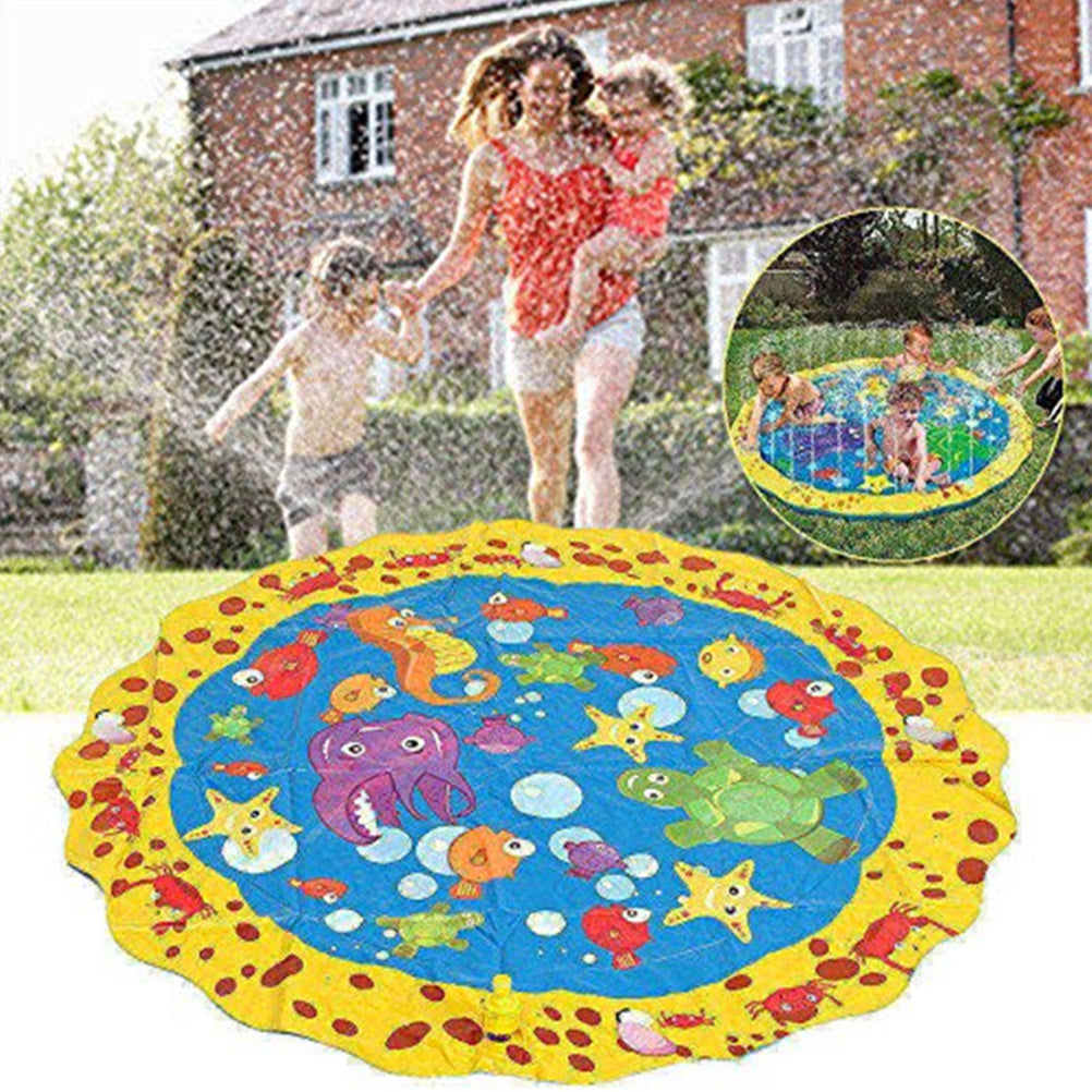 Colorful PVC Water Play Mat Toy for Outdoor Pool Garden F79476