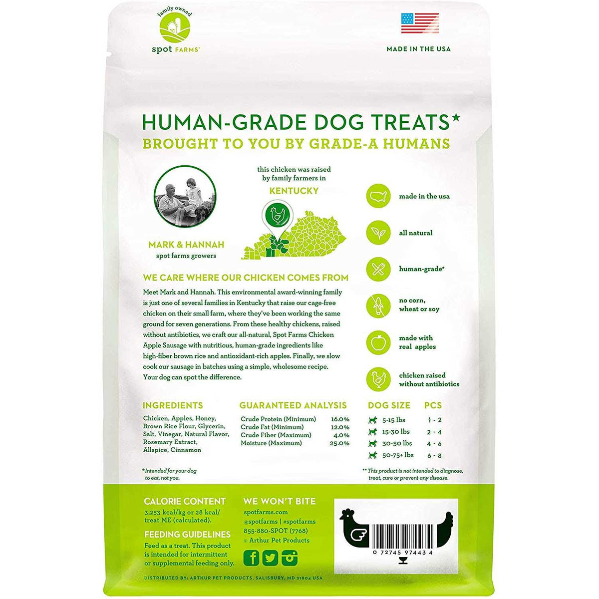 Chicken Apple Sausage Dog Treats X15180