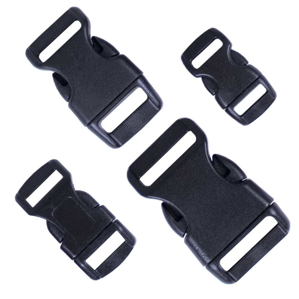 Black Contoured Side-Release Buckles E2835