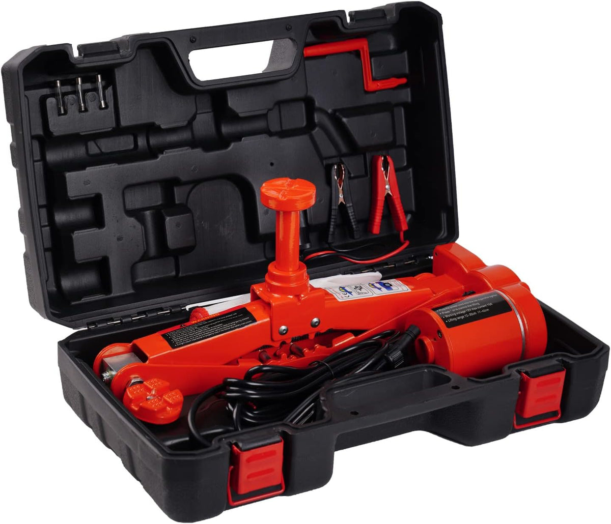 Electric Car Jack 3 Ton Automatic 12V Scissor Jack Pack of 2 Q96144