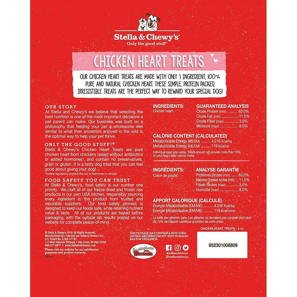Chicken Hearts Freeze-Dried Dog Treats G541