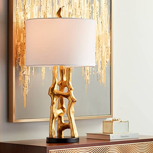 Set of 2 Gold Bamboo Table Lamps V7500