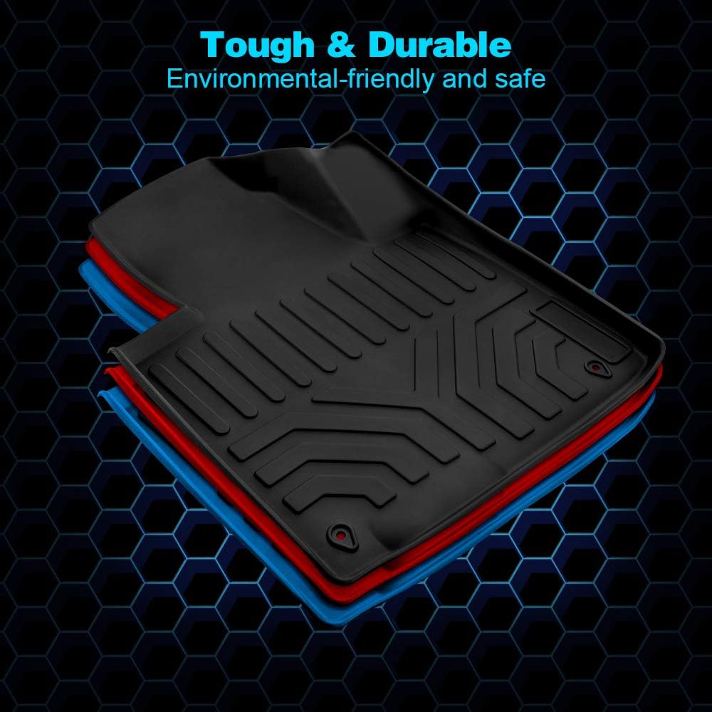 TPE Black All Weather Floor Mats Z545