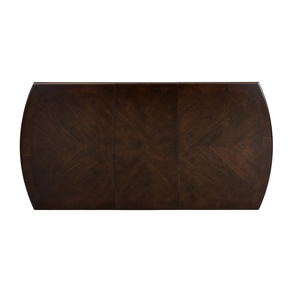 Dark Cherry Mango Veneer Wood Dining Table V3399