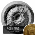 28x22OD x 2 3/4x22P Hand-Painted Gold Ceiling Medallion C24343