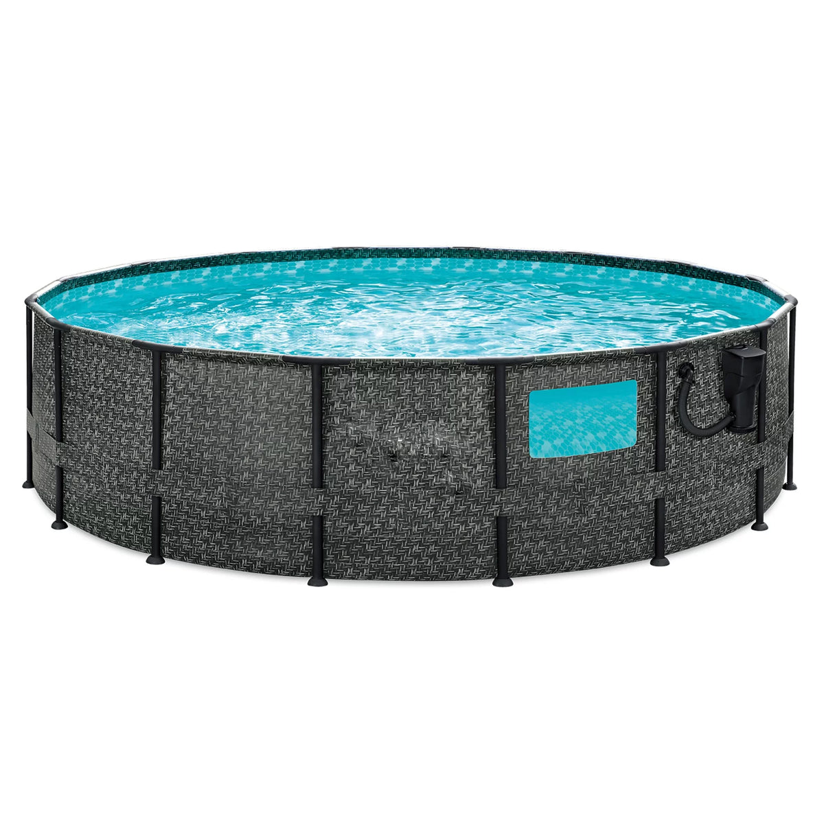 16ft x 48in Above Ground Swimming Pool Set with Pump Q6256