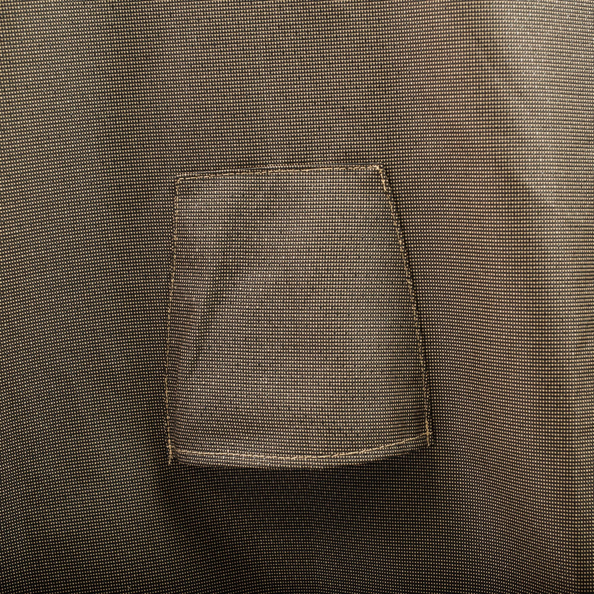 Black and Tan Patio Table Ottoman Cover X42422