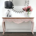 Reclaimed Wood Hand Carved Hall Table A385