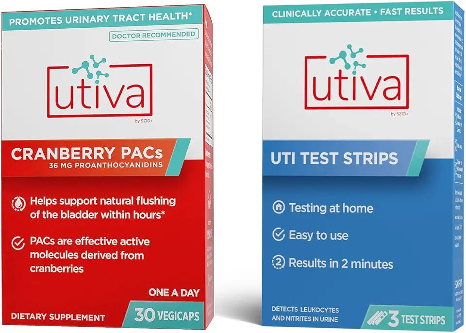 Cranberry Supplement 30 Vegi Capsules + 3 Urine Test Strips E1198