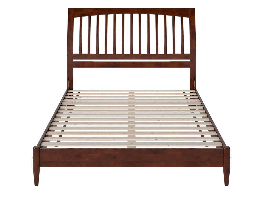 Queen Solid Wood Sleigh Platform Bed W737