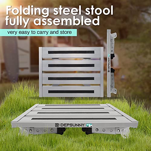 Adjustable Height Aluminum Foldable RV Step S873499