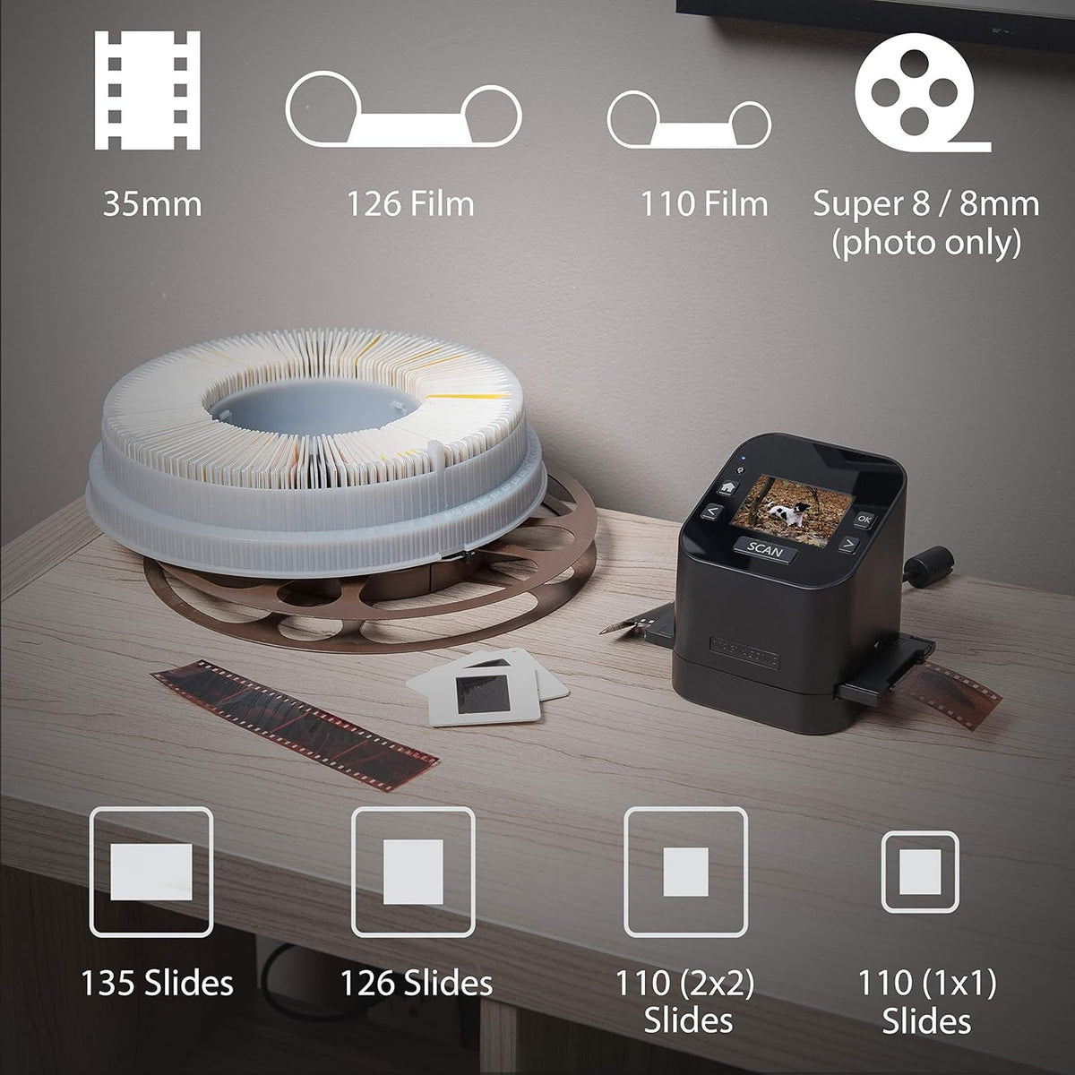 22MP Film & Slide Scanner with 2.4 LCD Screen I46571