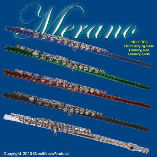 Silver Flute with Carrying Case, Tuner, Music Stand C6750