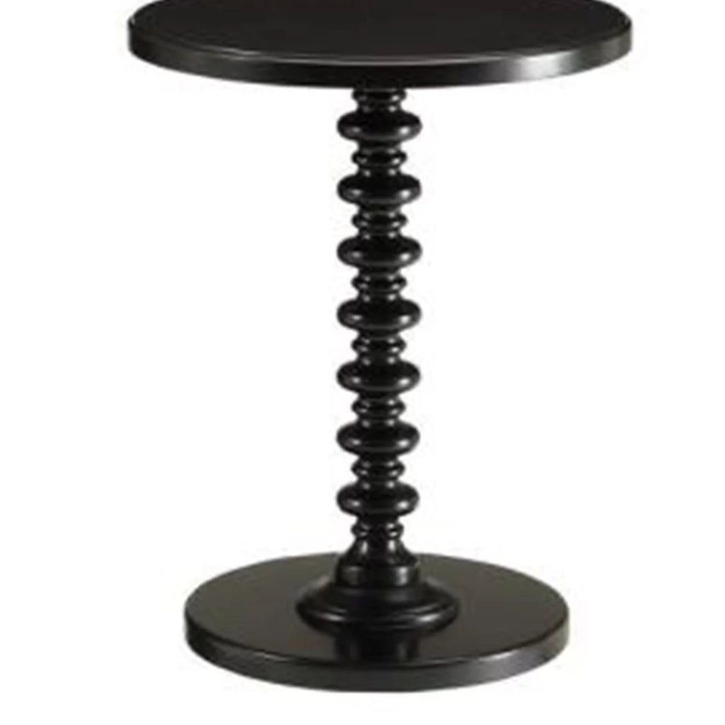 Black Round Top Side Table P220303