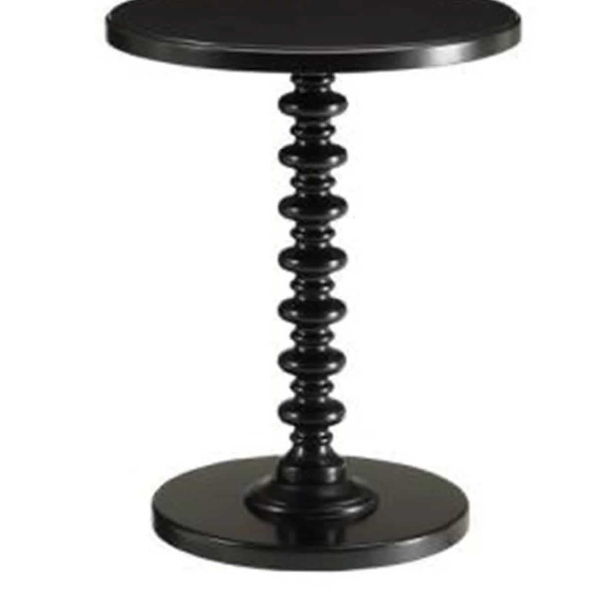 Black Round Top Side Table P220303