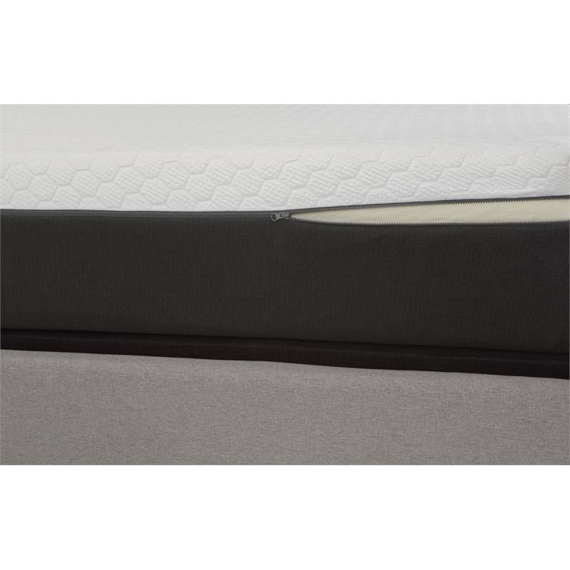 12x22 Cal King Memory Foam Mattress in White S360