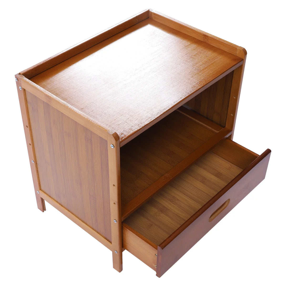 Bamboo Nightstand with Drawer X4674