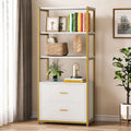 4-Tier Bookshelf with 2 Drawers N544
